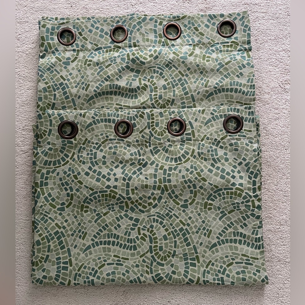 Pier 1 ocean mosaic paisley curtains